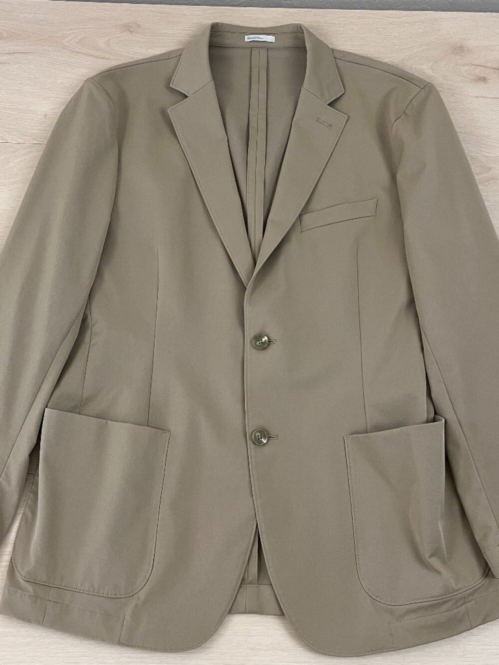 Nordstrom Rack Men's Tan Cotton/Spandex Lightweight Stretchy Sport Coat Size 42R - Picture 9 of 12